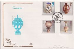 1987-10-13 Studio Pottery Stamps St Ives FDC (92601)
