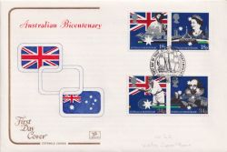 1988-06-21 Australian Bicentenary Stamps Portsmouth FDC (92606)