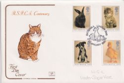 1990-01-23 RSPCA Stamps Battersea FDC (92629)
