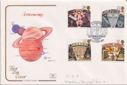 1990-10-16 Astronomy Stamps Stonehenge FDC (92636)