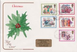 1982-11-17 Christmas Stamps sotw Cheltenham cds FDC (92677)