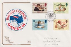 1984-09-25 British Council Stamps London SW FDC (92689)