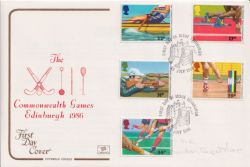 1986-07-15 Commonwealth Games Stamps Edinburgh FDC (92701)