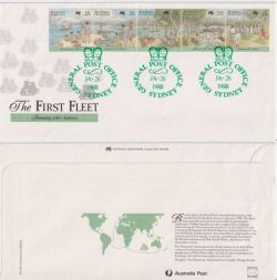 1988-01-26 Australia The First Fleet Stamps FDC (92719)