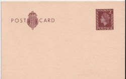 QEII 2d Brown Post Card Mint (92721)