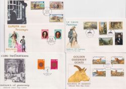 1980 Guernsey 5 Different Covers (92806)