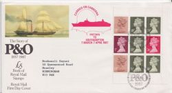 1987-03-03 P&O Booklet Stamps Bureau Carried FDC (92821)