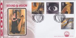 2000-12-05 Sound & Vision Stamps Cardiff Benham FDC (92825)