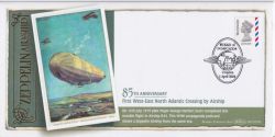 2004-04-01 Zeppelin Airship Postcard Stamp Croydon FDC (92827)