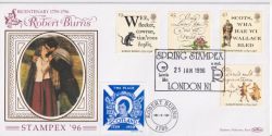 1996-01-25 Robert Burns Stamps Stampex N1 FDC (92838)