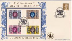 2002-06-05 Silver / Golden Jubilee Canterbury FDC (92841)