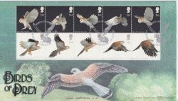 2003-01-14 Birds of Prey Stamps Thetford Benham FDC (92843)