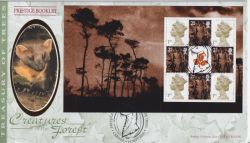 2000-09-18 Treasury of Trees Bklt Pane Cardiff FDC (92848)