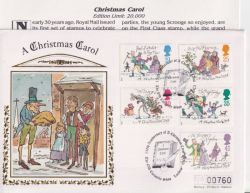 1993-11-09 Christmas Stamps London FDC (92857)