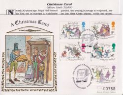 1993-11-09 Christmas Stamps London FDC (92858)