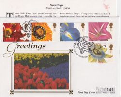 1997-01-06 Greetings Flower Stamps Kew FDC (92864)