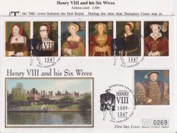 1997-01-21 Henry VIII Stamps Hampton Court FDC (92865)