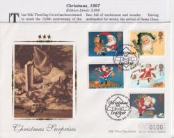 1997-10-27 Christmas Stamps London EC2 FDC (92872)