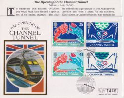 1994-05-03 Channel Tunnel Stamps Folkestone FDC (92890)