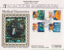 1994-09-27 Medical Discoveries Lancet London WC1 FDC (92894)