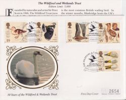 1996-03-12 Wildfowl and Wetlands Stamps Slimbridge FDC (92908)