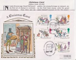 1993-111993-11-09 Christmas Stamps London FDC (92917)