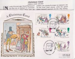 1993-111993-11-09 Christmas Stamps London FDC (92918)