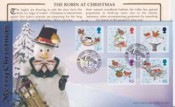 2001-11-06 Christmas Robins Snowhill BLCS217b FDC (92927)