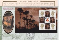 2000-09-18 Treasury of Trees Bklt Pane Cardiff FDC (92929)