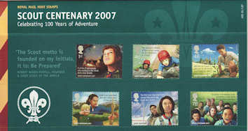 2007-07-26 Scout Centenary Stamps Presentation Pack (P400)