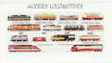 Modern Locomotives Souvenir Sheet CTO (PS197)