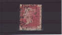 1858-79 SG43/4 1 d red pl 103 QI used (QV435)