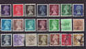 GB Definitive Machin Used Stamps x21 (S2070)