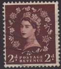 1955-58 Wilding SG543 2d red-brown used (SG543)